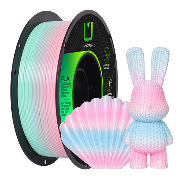 Filamento Pla Rainbow 1kg Multfila Para Impressora 3D 1.75mm - Imagem 3
