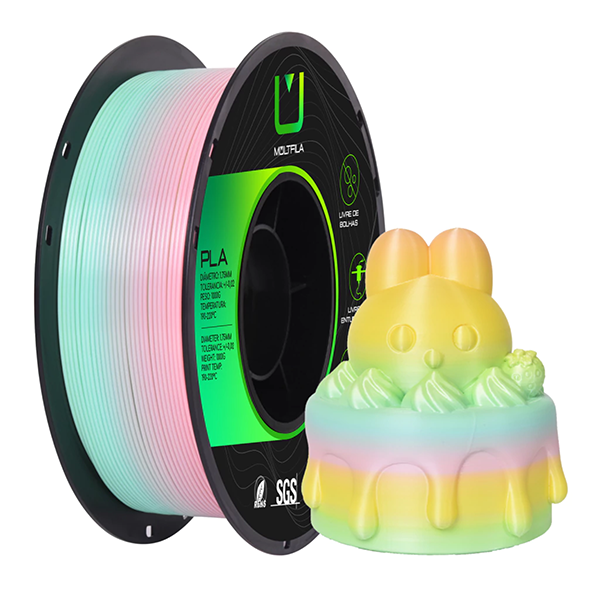 Filamento Pla Rainbow 1kg Multfila Para Impressora 3D 1.75mm - Imagem 4
